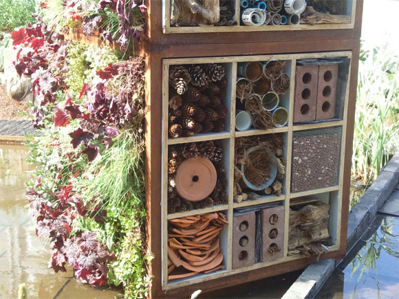 A stunning bug hotel from the Chelsea Flower Show