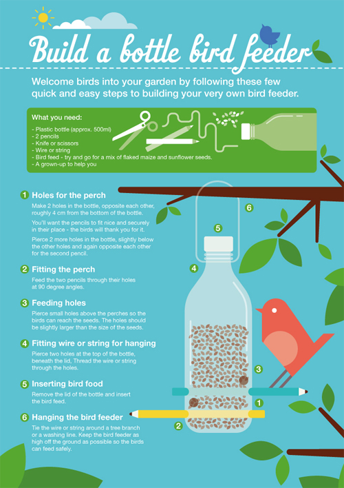 Sainsbury’s Bank Guide to Building a Bottle Bird Feeder