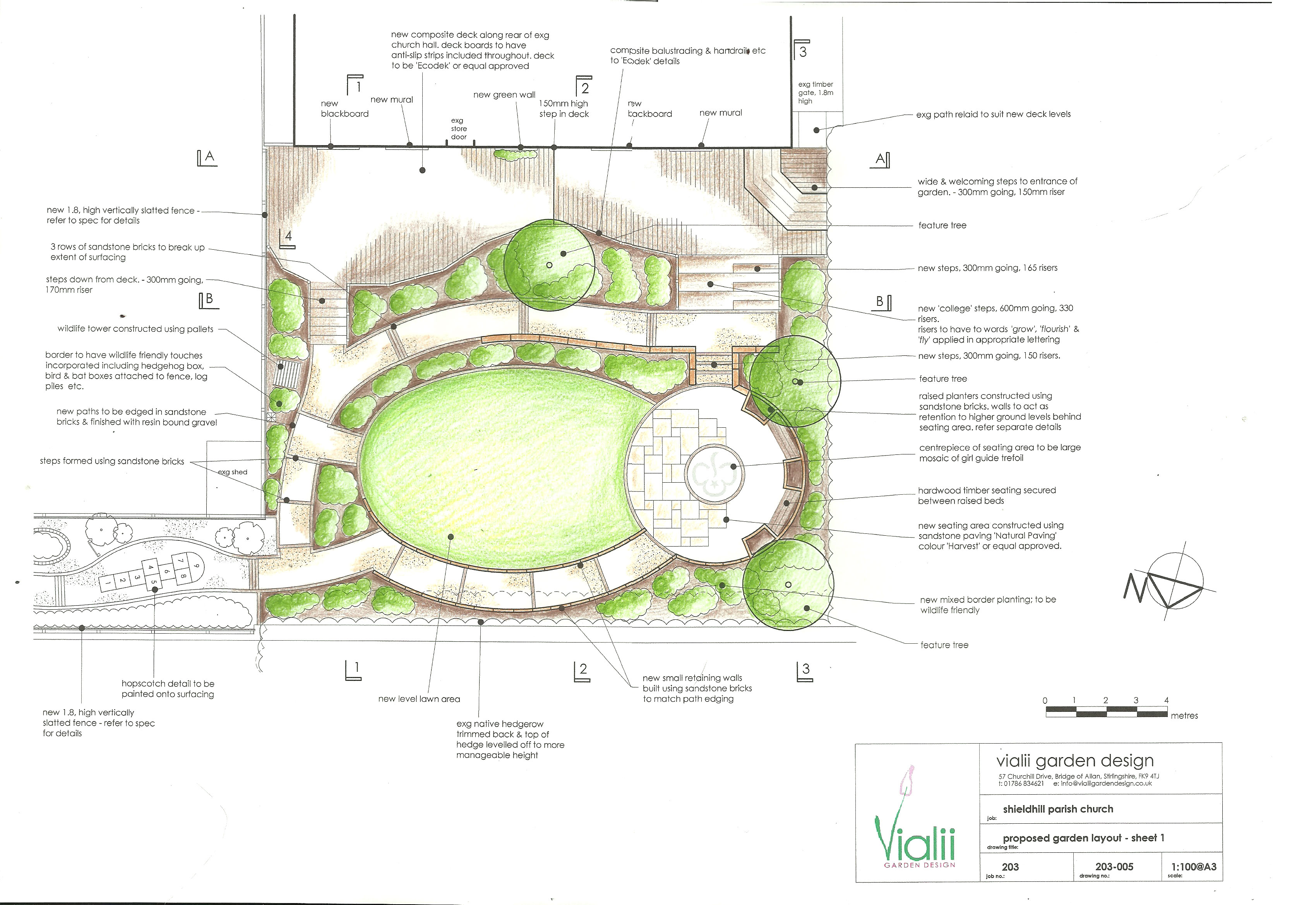 Our design for the Shieldhill garden