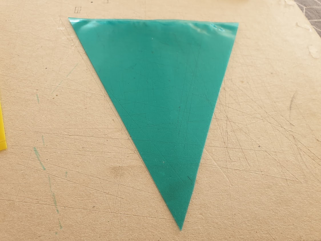 Make your bunting out of the plastic wallet