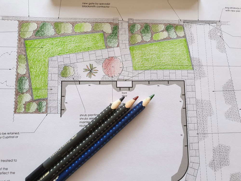 Your final design pack will include a full colour, scaled drawing of our new garden design