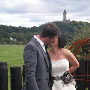 We got married in our garden in 2010