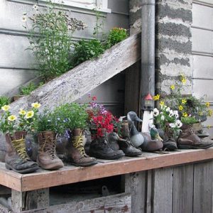 Boots can be great planters