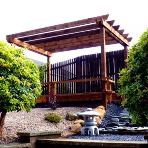 A Japanese garden we designed and built in 2012