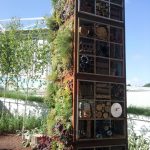 A pallet incorporating a bug hotel at RHS Cardiff Show