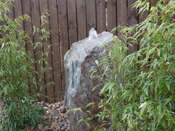 A water feature is a great focal point