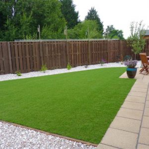 Artificial turf can transform an area where real grass struggles
