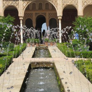 The Generalife gardens at the Alhambra