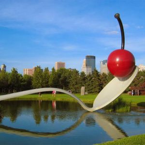 This sculpture alone makes us want to visit Minneapolis Sculpture Park!