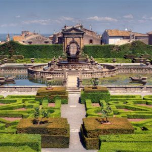 The wonderful formal topiary in Villa Lante