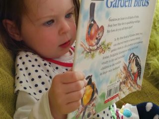Loving reading My First Book of Garden Birds
