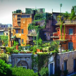 Roof gardens in Rome
