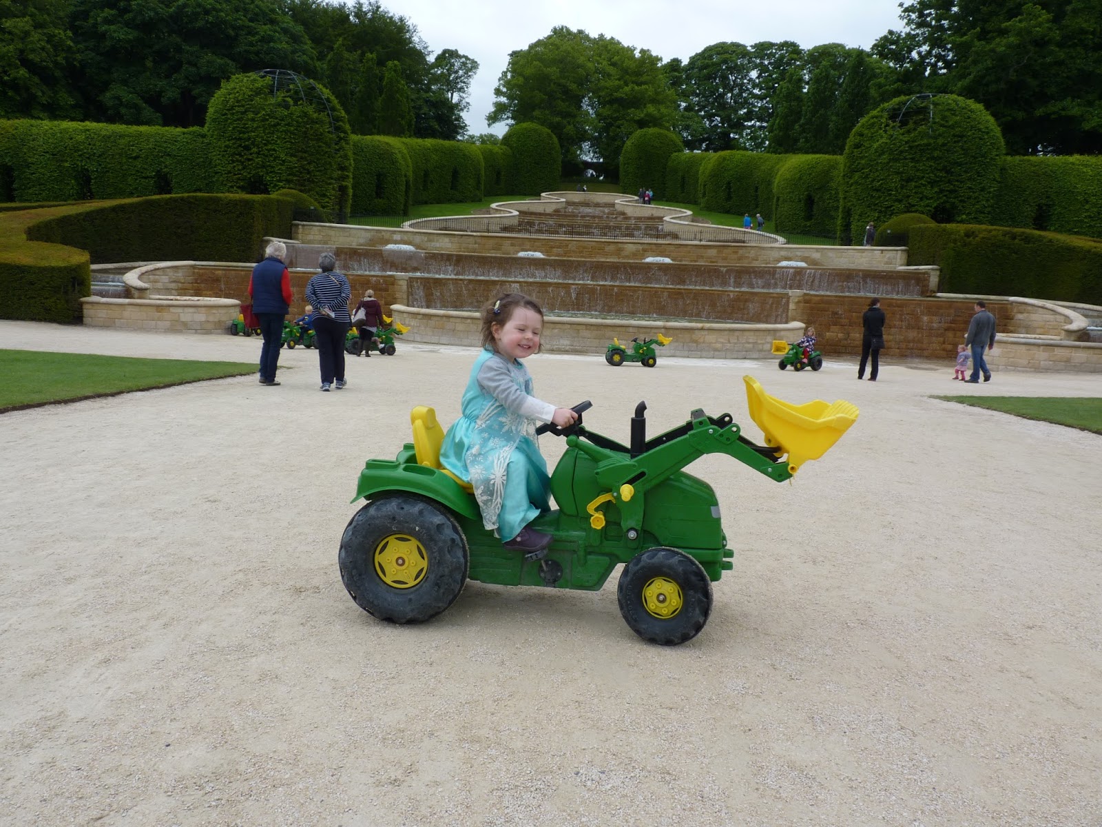  It's not all glamour being a fairy princess you know? We need to know how to drive diggers too!
