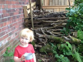 Euan found the perfect location for a spot of seed bombing!