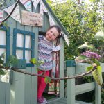 Lulu and her garden playhouse