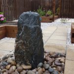 Standing stone water feature