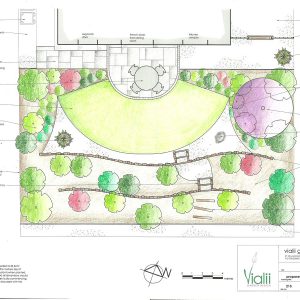 Our design for a terraced garden