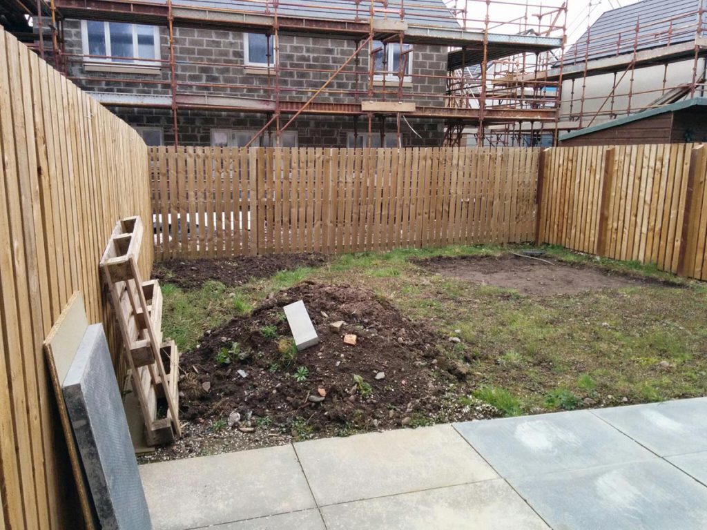 Before: a building site
