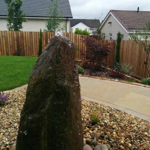 The standing stone water feature