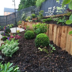Planting adds interest and colour to the garden