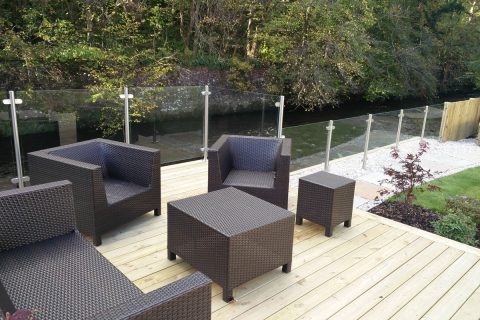 The new relaxing riverside deck