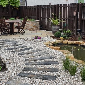 Use gravel in garden to deter burglars