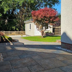 View into the new garden