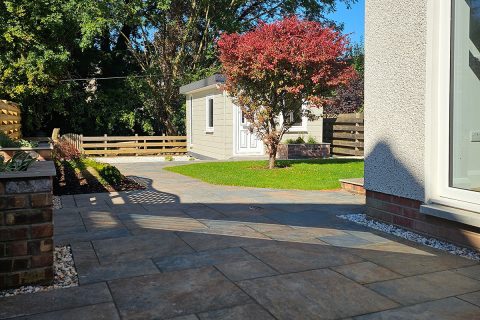 View into the new garden