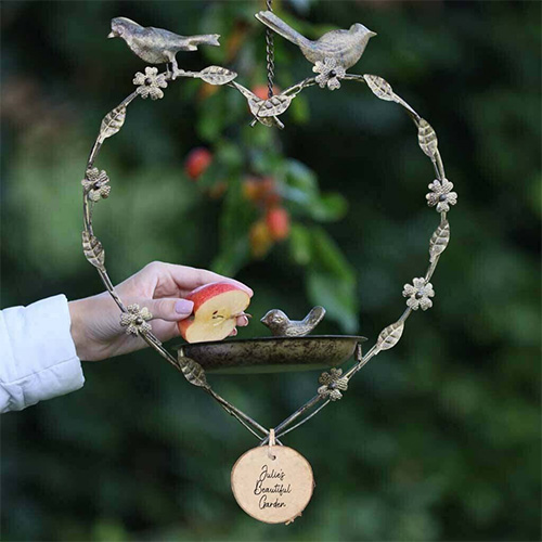 Personalised Heart Bird Feeder