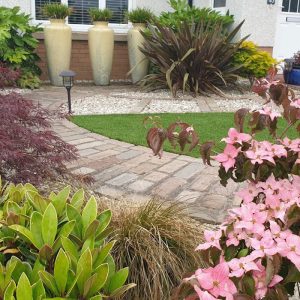 This front garden stopped people cutting across and creates a stunning welcome home.